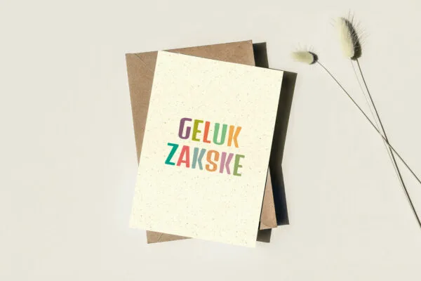 Wenskaart - gelukzakske - Afbeelding 3