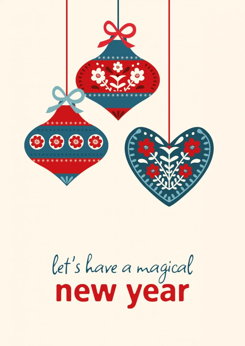 Nieuwjaarskaart - magical new year