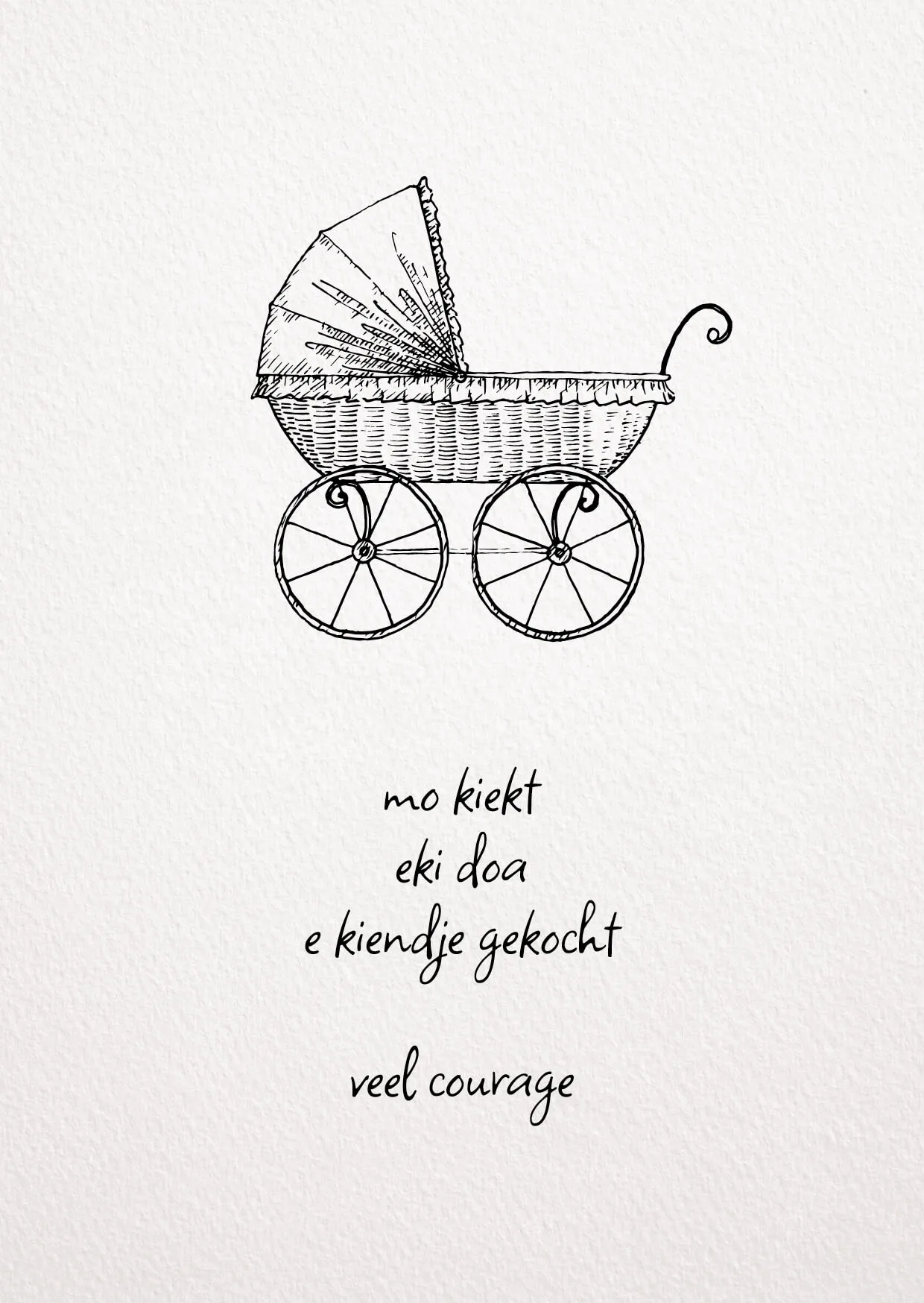 Wenskaart - mo kiekt eki doa