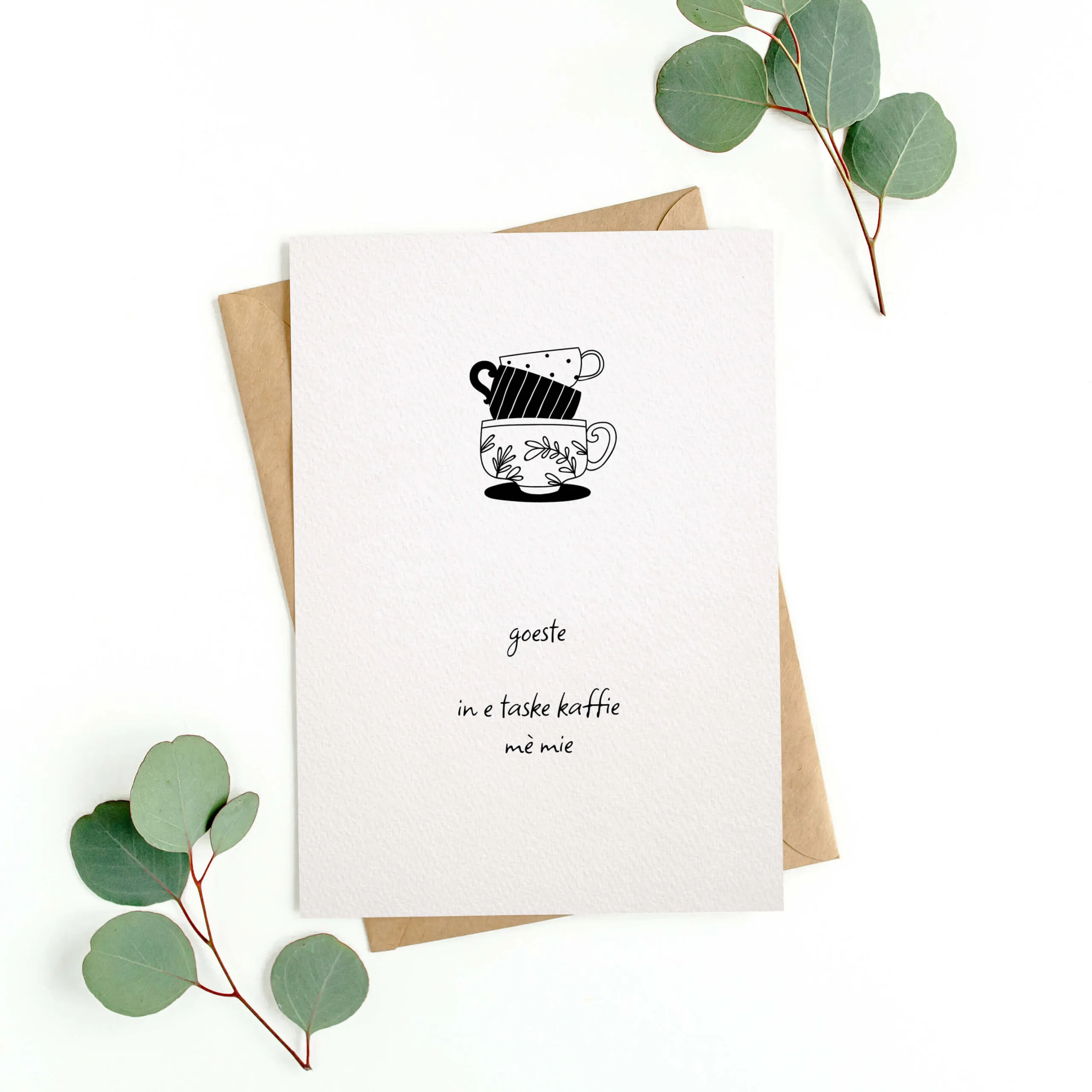Wenskaart - kaffie - Afbeelding 3