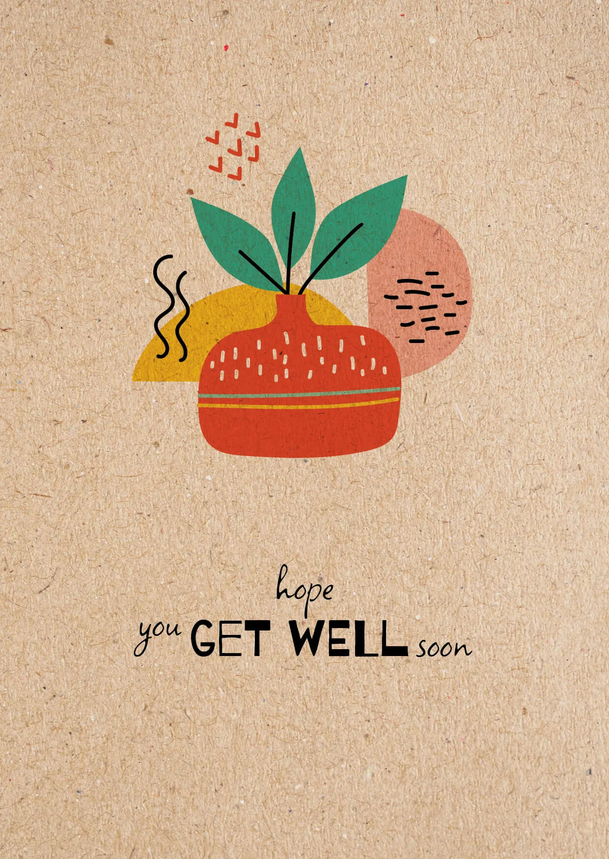 Wenskaart - hope you get well soon