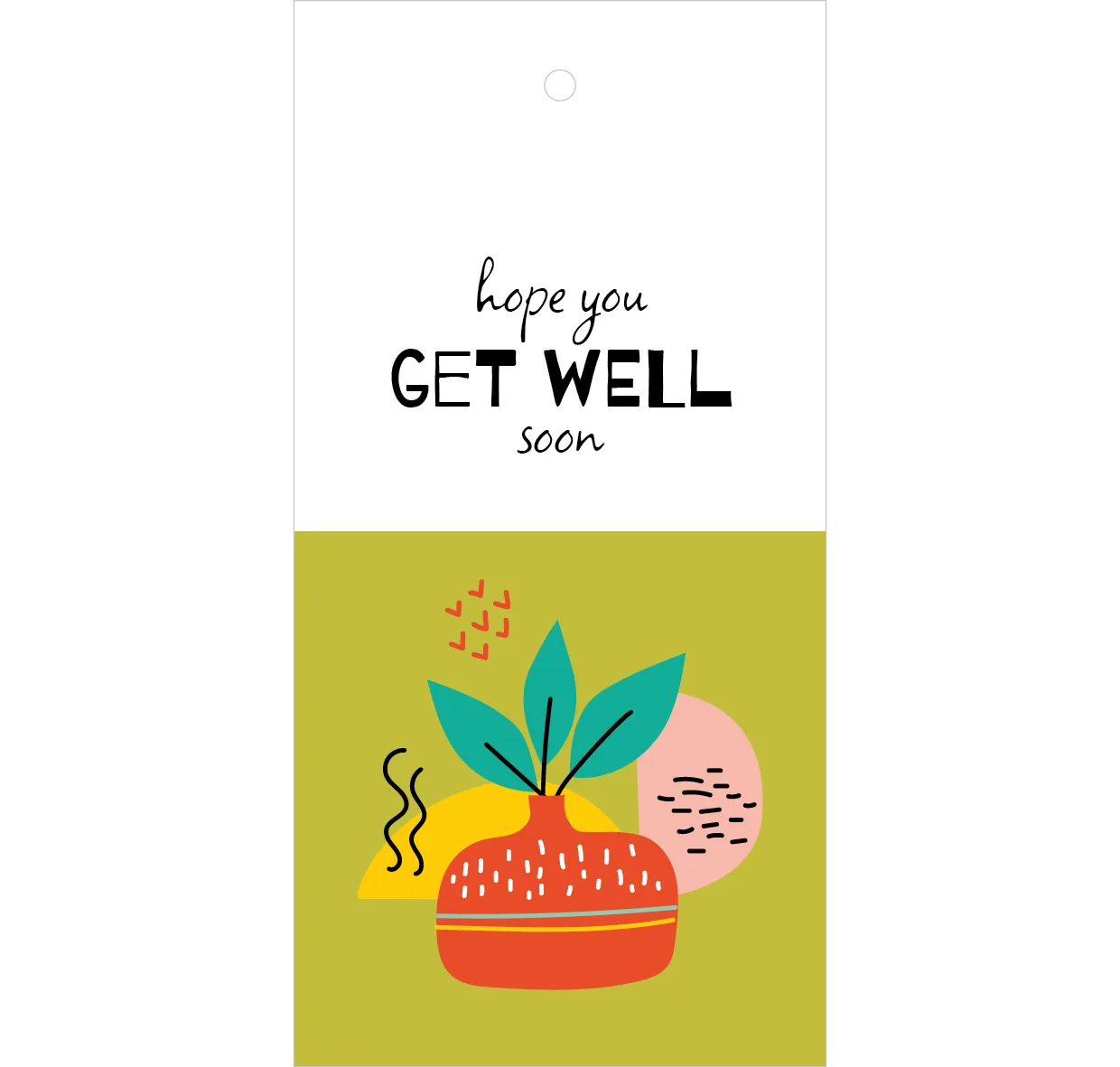Cadeaulabel - hope you get well soon