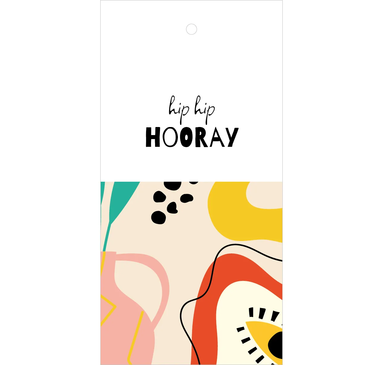 Cadeaulabel - hip hip hooray