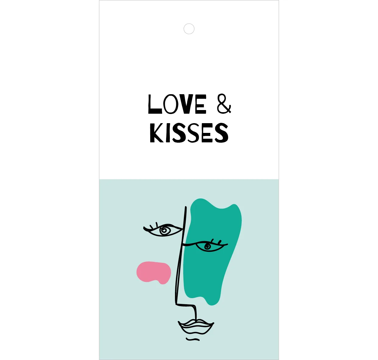 Cadeaulabel - love & kisses
