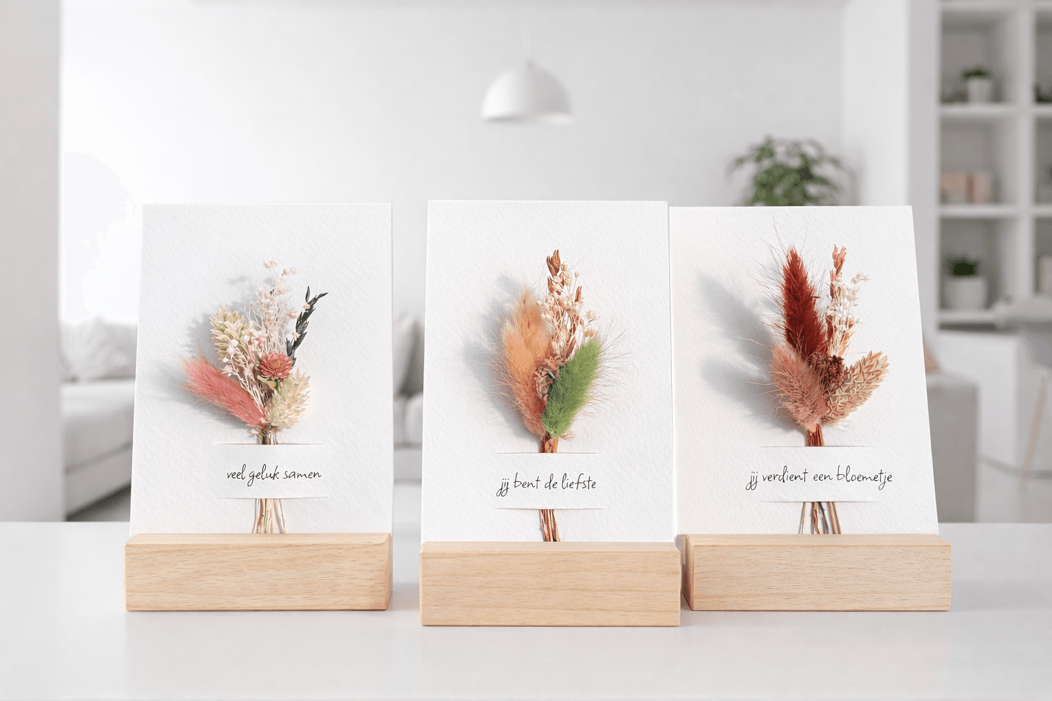 Kaarthouder Beukenhout 10 cm