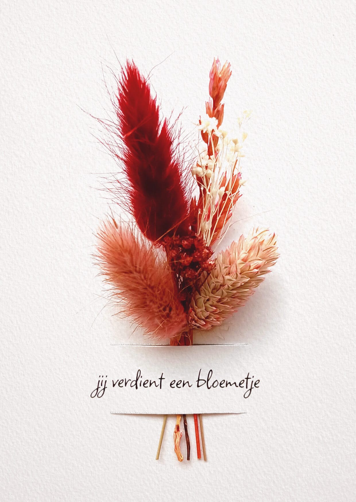 Wenskaart - jij verdient een bloemetje