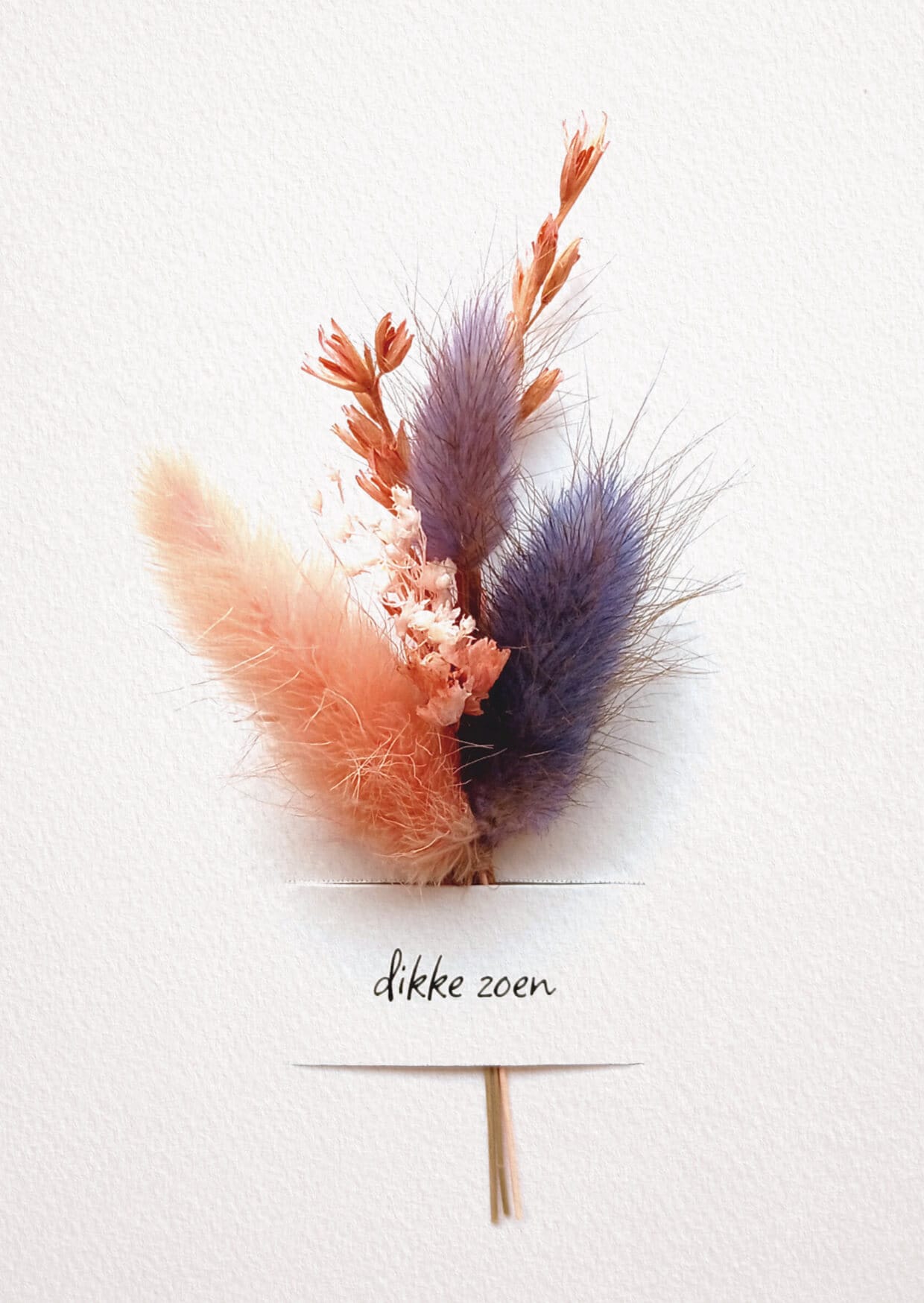 Wenskaart - dikke zoen