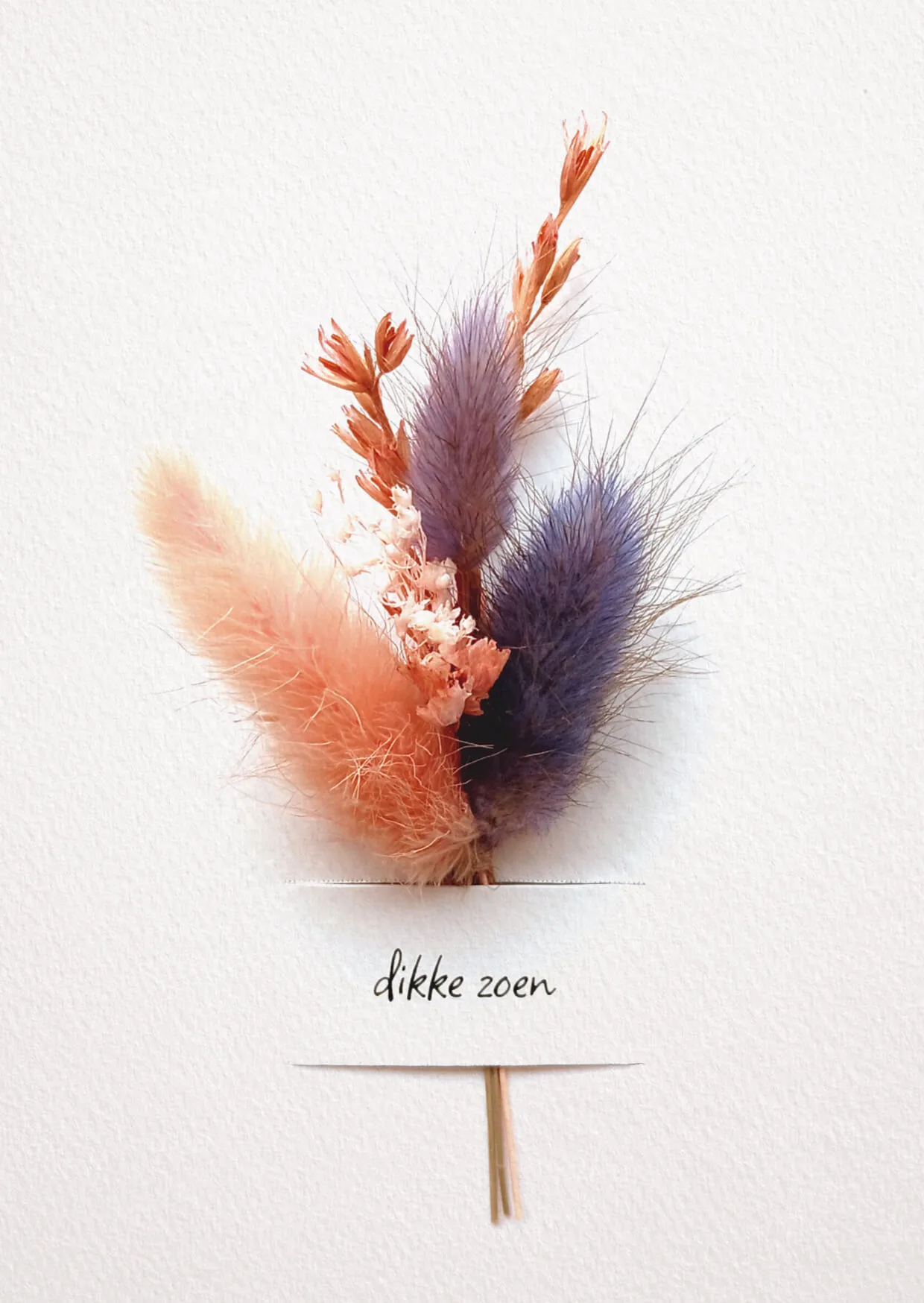 Wenskaart - dikke zoen